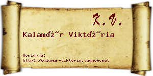 Kalamár Viktória névjegykártya